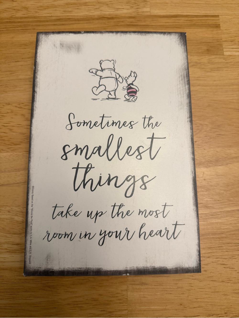 Inspirational Winnie the Pooh Wall Art - White